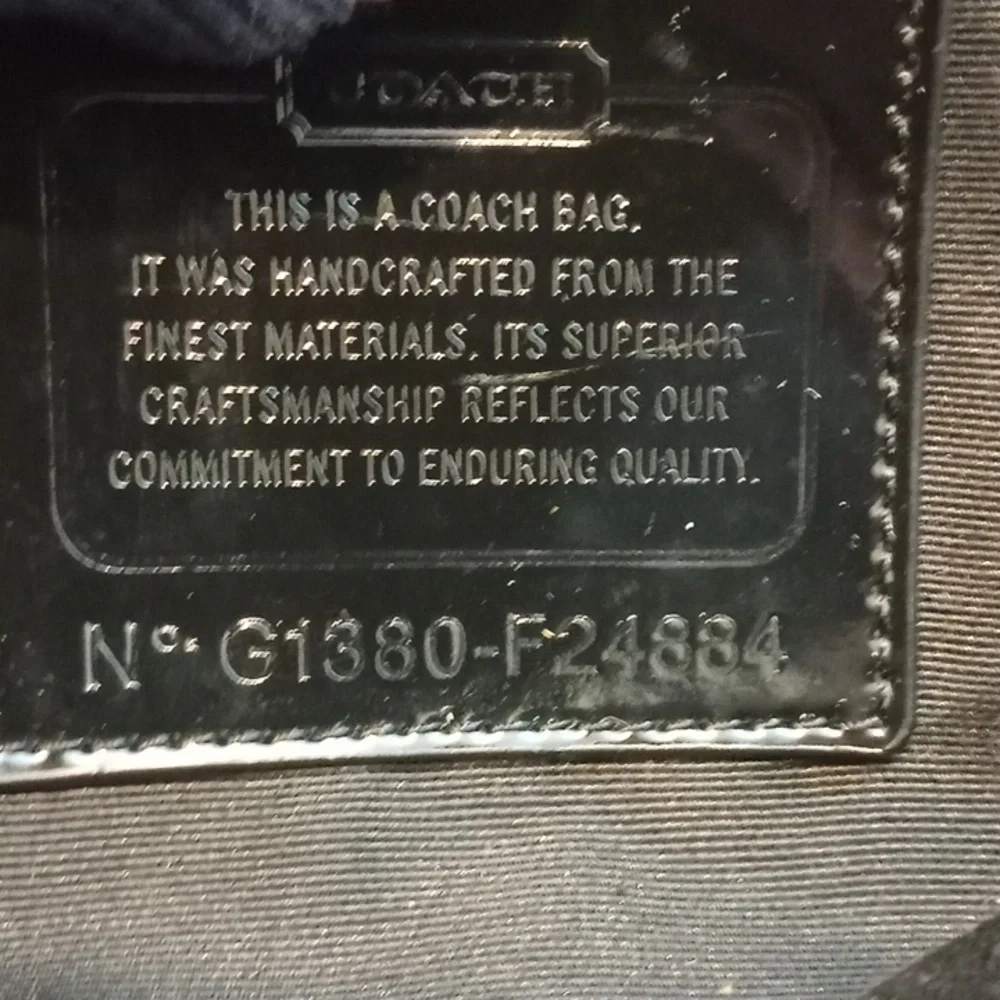 Coach Signature Stripe Python Satchel - Picture 11 of 11